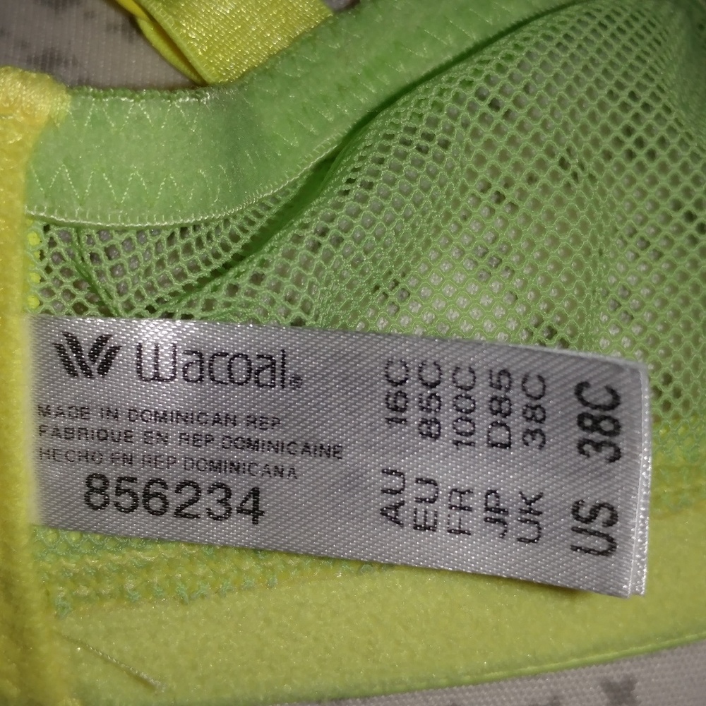 NWOT WACOAL RACERBACK BRA SIZE 38C - Picture 4 of 6